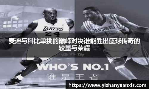 麦迪与科比单挑的巅峰对决谁能胜出篮球传奇的较量与荣耀